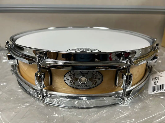 Pearl M1330/C102 13x3" Maple Piccolo Snare Drum - Natural Maple