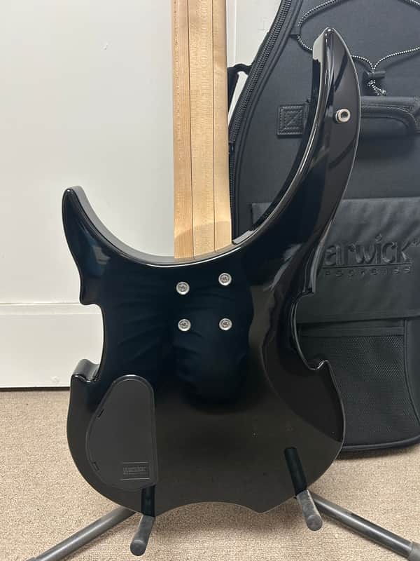 Warwick Rockbass Vampyre 4 String Bass Guitar - Solid Black High Polish