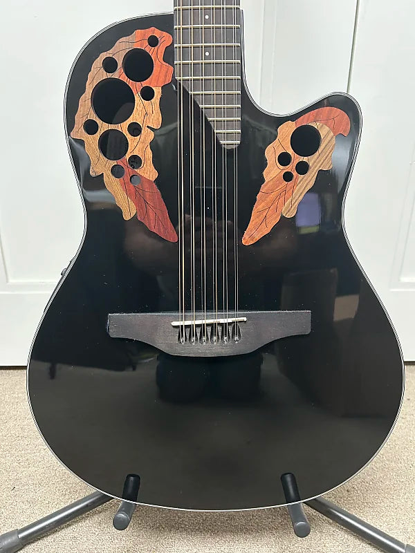 Ovation CE4412 Celebrity Elite 12-String Acoustic Guitar w/Electronics - Black