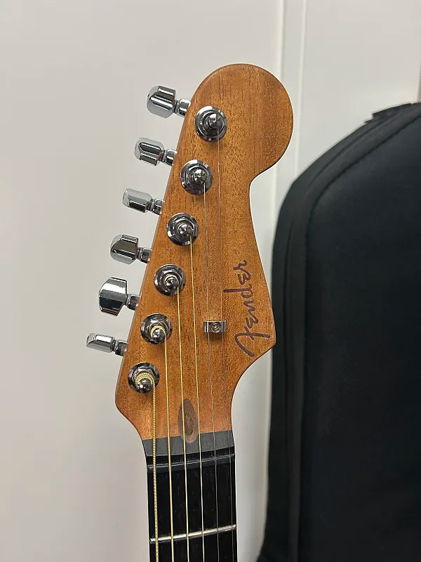 Fender American Acoustasonic Jazzmaster Acoustic Electric Guitar All-Mahogany - Bourbon Burst