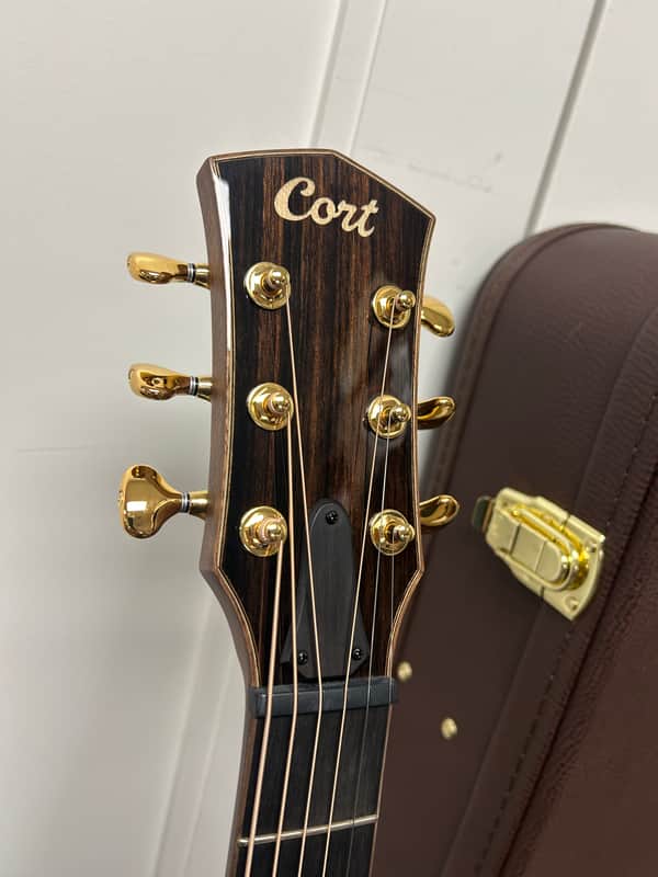 Cort Masterpiece Modern Burst Venetian Cutaway Acoustic Guitar with Electronics- Tobacco Sunburst