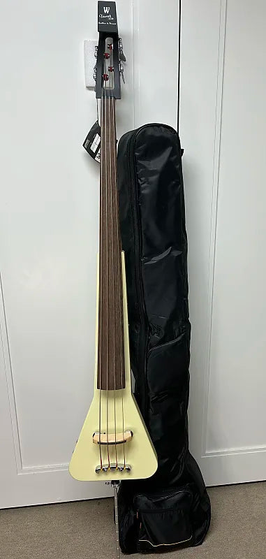 Warwick Rockbass Triumph Lite Electric Upright Bass Guitar - Solid Creme White High Polish