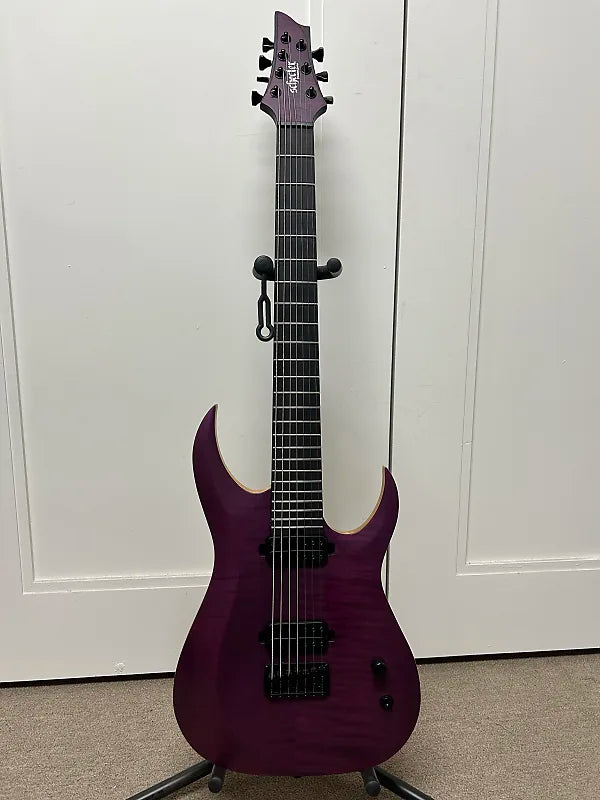 Schecter John Browne Signature Tao-7 Seven String Electric Guitar- Satin Trans Purple
