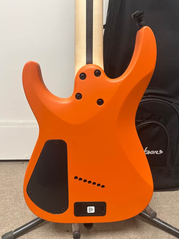 Jackson Pro Plus Series DK Modern HT7 MS 7 String Electric Guitar - Satin Orange Crush
