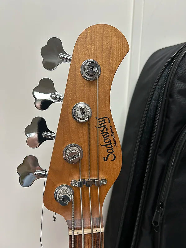 Sadowsky MetroExpress Vintage J/J 4 String Bass w/Morado Fingerboard - Candy Apple Orange