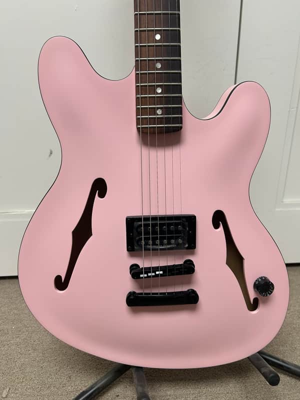 Fender Tom DeLonge Starcaster Semi Hollow Body Electric Guitar - Shell Pink