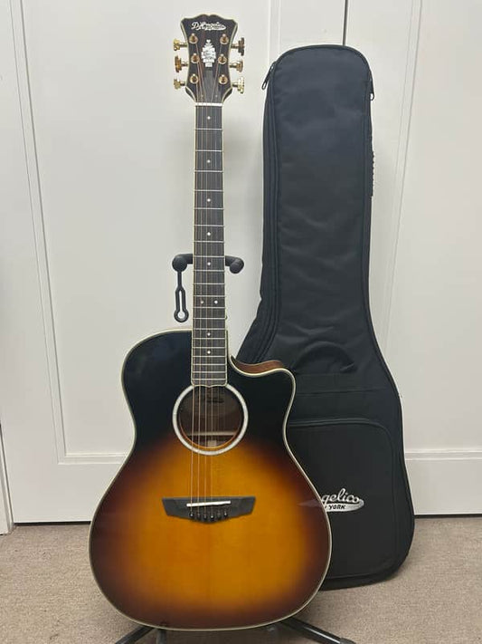 D'Angelico Excel Gramercy Grand Auditorium Acoustic Guitar with Electronics - Vintage Sunset