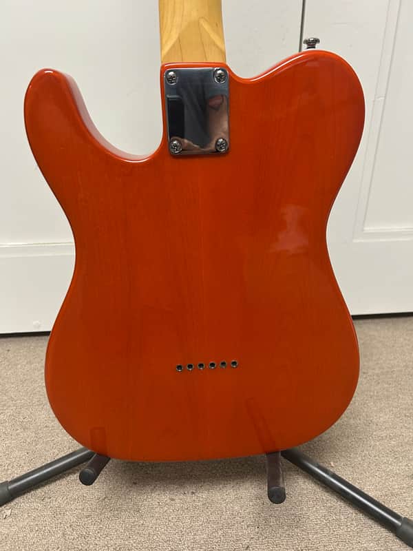 G&L Tribute Series ASAT Classic Bluesboy Semi-Hollow Electric Guitar w/Maple Fretboard - Clear Orange