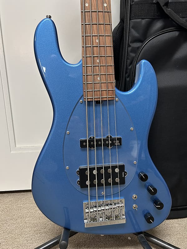 Sadowsky MetroExpress 21 Fret Vintage M/J Bass 5 String Morado Fretboard - Ocean Blue Metallic