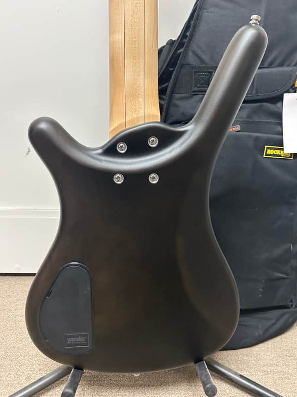 Warwick RockBass Corvette Basic 5-String Fretless Bass - Nirvana Black Transparent Satin