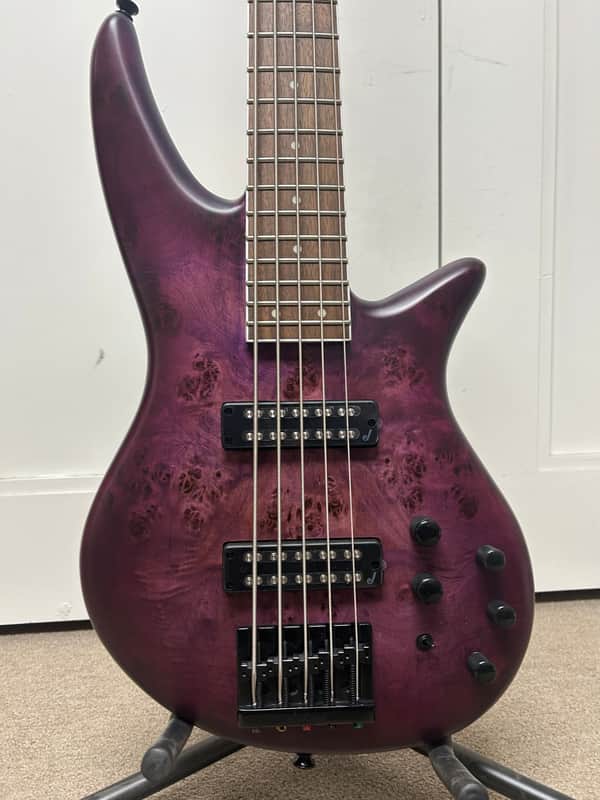 Jackson X Series Spectra SBXP V Five String Bass - Transparent Purple Burst