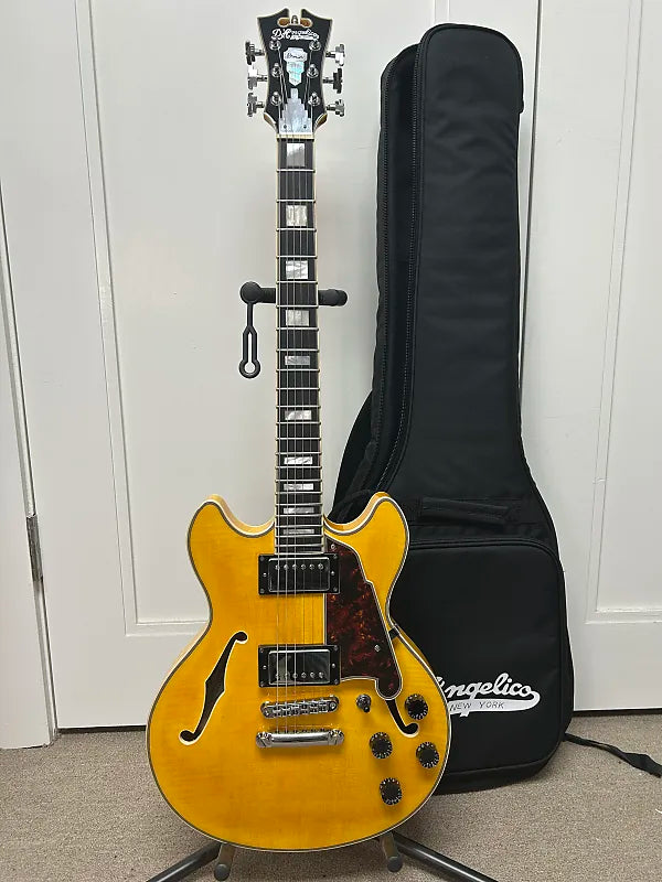 D'Angelico Premier Mini DC XT Semi Hollow Body Guitar 2024 Sweetwater Exclusive - Blonde