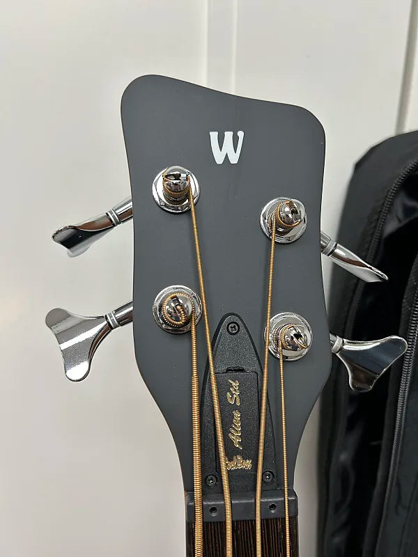Warwick Alien Rockbass Standard 4 String Acoustic Electric Bass - Black