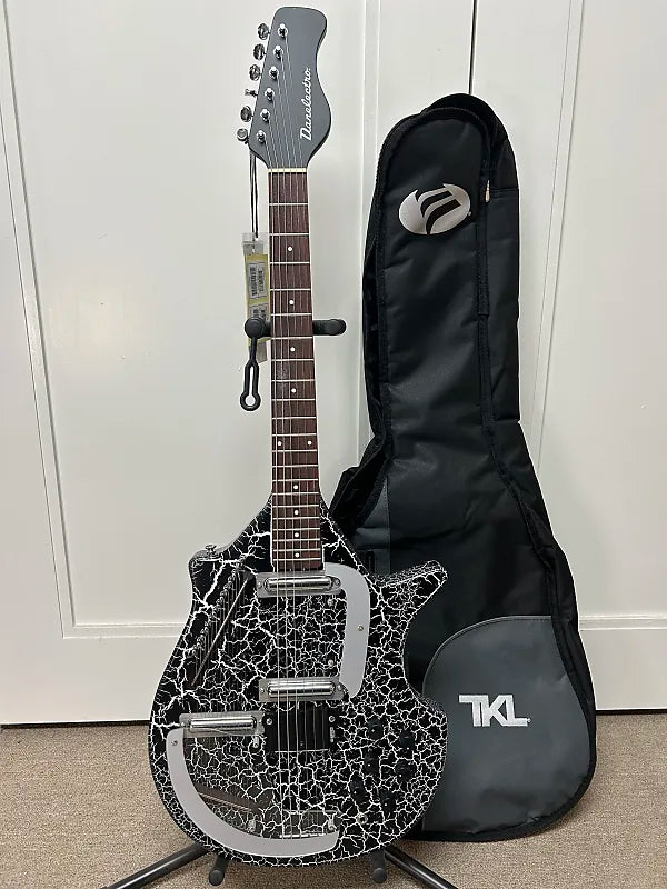 Danelectro Coral Sitar Reissue - Black Crackle - Brand New with Danelectro Coral Sitar Reissue - Black Crackle - Brand New with