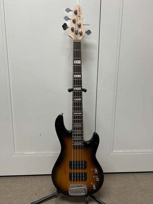 G&L Tribute Series L-2500 5-String Bass w/Rosewood Fretboard - Tobacco Sunburst