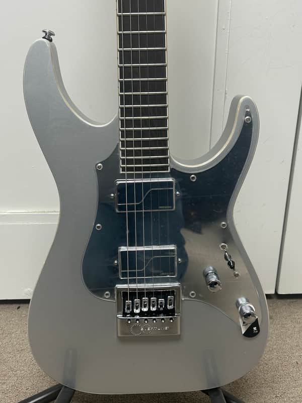 ESP LTD KS M-6 Evertune Ken Susi Signature Electric Guitar - Metallic Silver