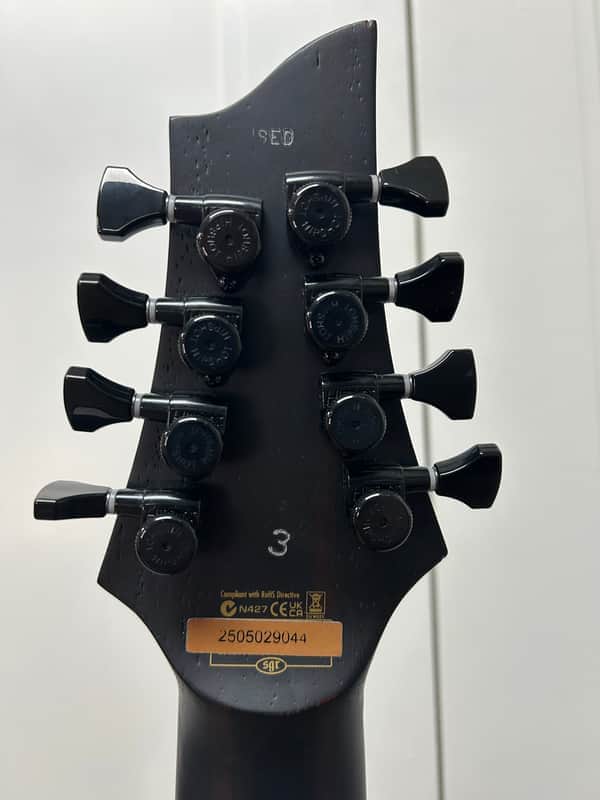 Schecter John Browne Signature Tao-8 Eight String Electric Guitar - Satin Trans Purple