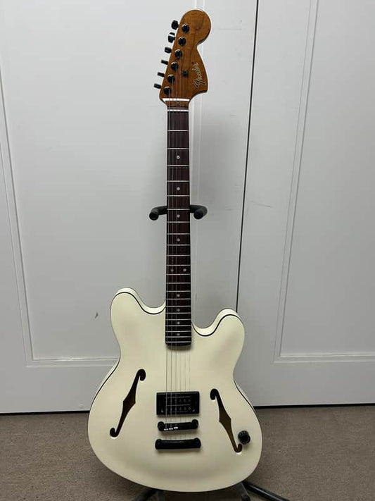Fender Tom DeLonge Starcaster Semi Hollow Body Electric Guitar - Olympic White