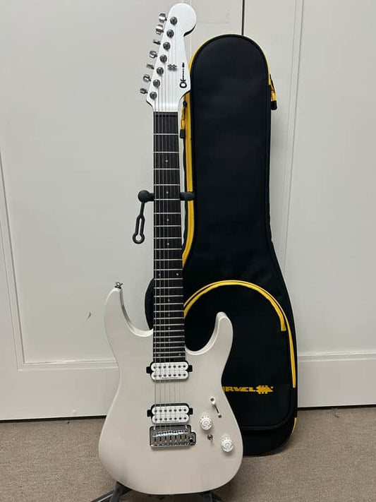Charvel Pro-Mod Plus Limited Edition Dinky DK24-7 HH 2PT E 7 String Electric Guitar - Celestial Silk