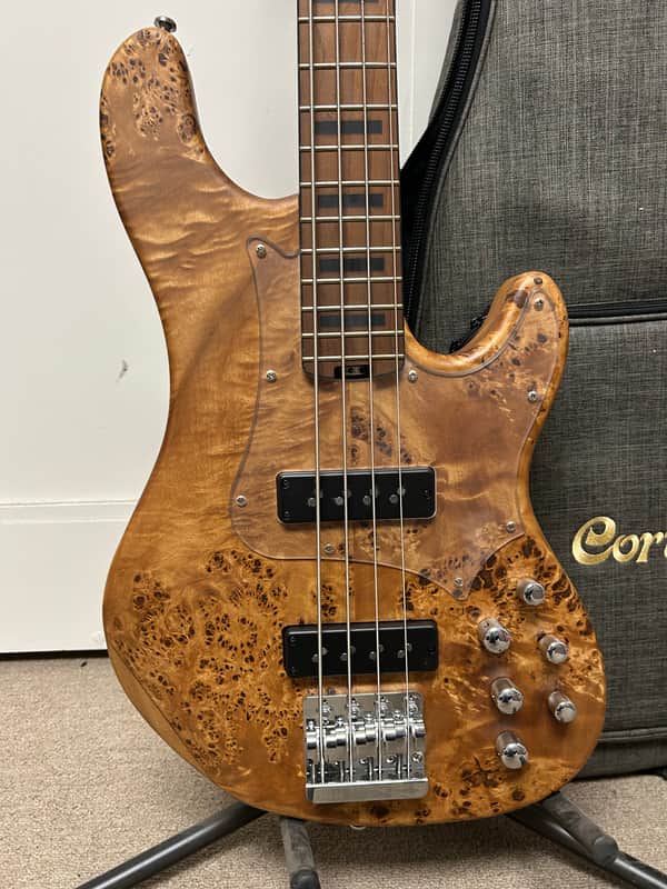 Cort GB-Modern 4 Bass Guitar - Open Pore Vintage Natural