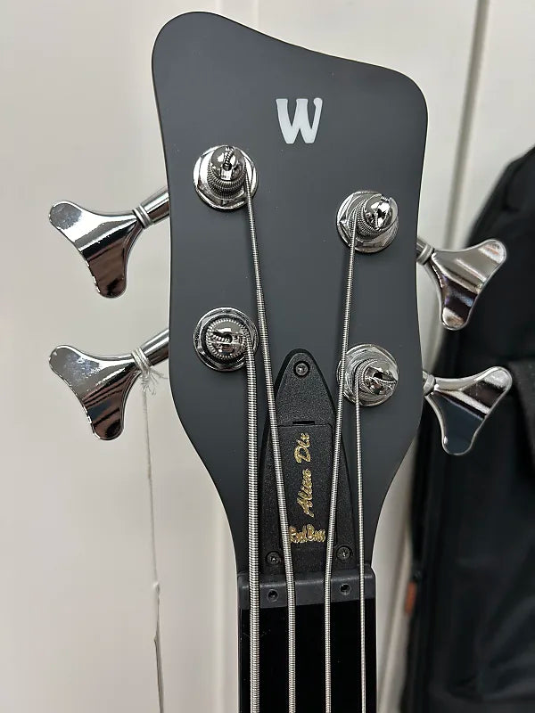 Warwick Alien Rockbass Deluxe Hybrid Thinline 4 String Fretless Acoustic Electric Bass - Natural
