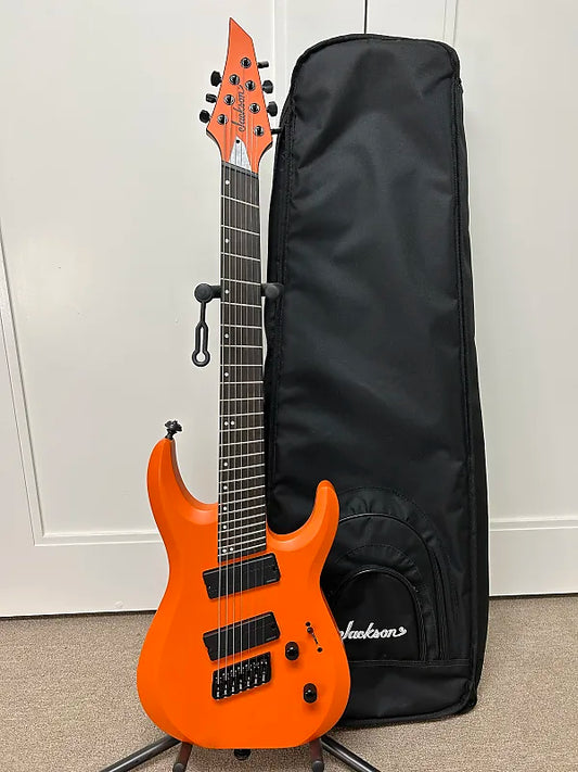 Jackson Pro Plus Series DK Modern HT7 MS 7 String Electric Guitar - Satin Orange Crush