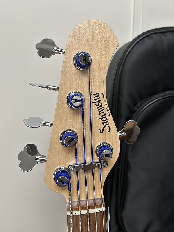Sadowsky Metroline 24-Fret Singlecut Vintage Bass Red Alder Body 5 String - Solid Black Satin