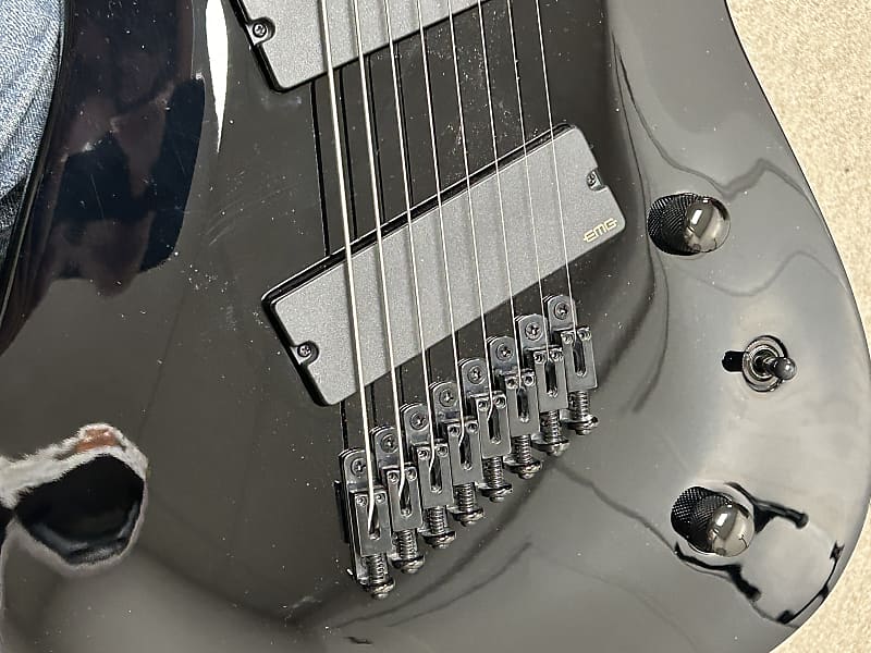 Jackson X Series SLAT8 MS Soloist Archtop 8 String Electric Multi Scale Guitar - Gloss Black