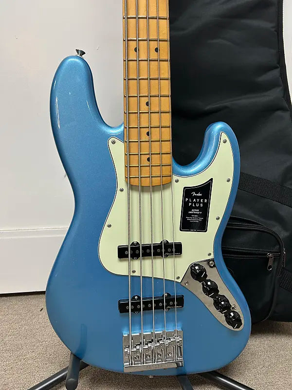 Fender Player Plus Active Jazz Bass V with Maple Fingerboard - Opal Spark