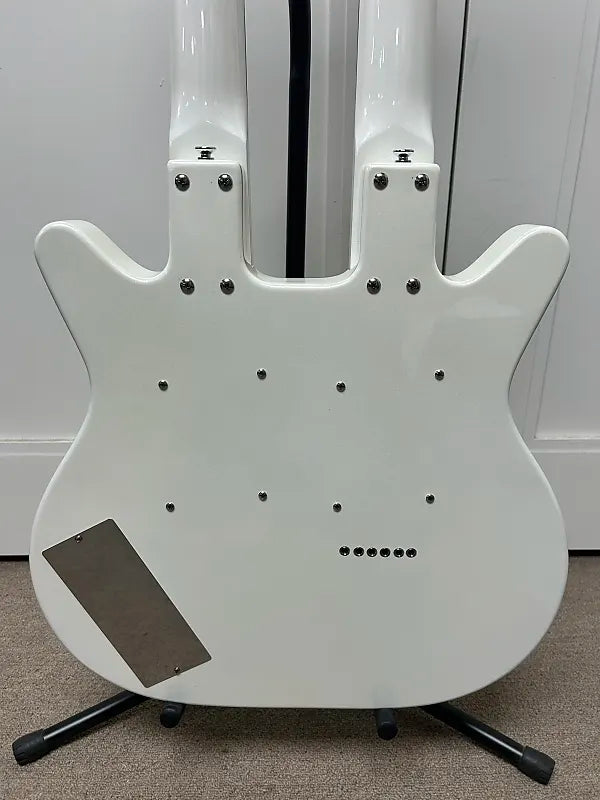 Danelectro Doubleneck 6/12 Reissue 12 String and 6 String - White Pearl