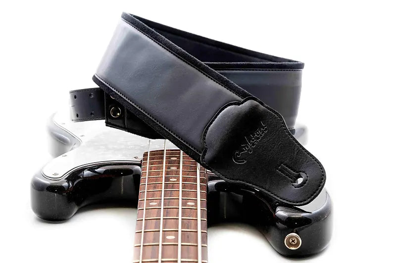 Right On Straps Charm-80 Black High Quality Vegan Guitar Strap