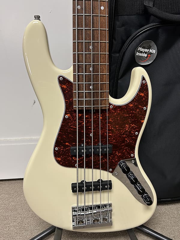 Sadowsky Metroline 21-Fret Vintage J/J 5 String Bass - Olympic White