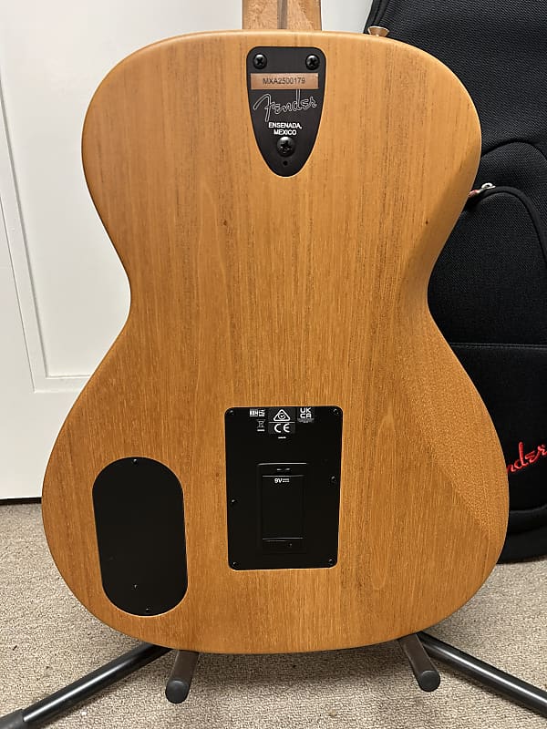 Fender Highway Series Parlor Acoustic Electric Guitar Mahogany Top - All Mahogany