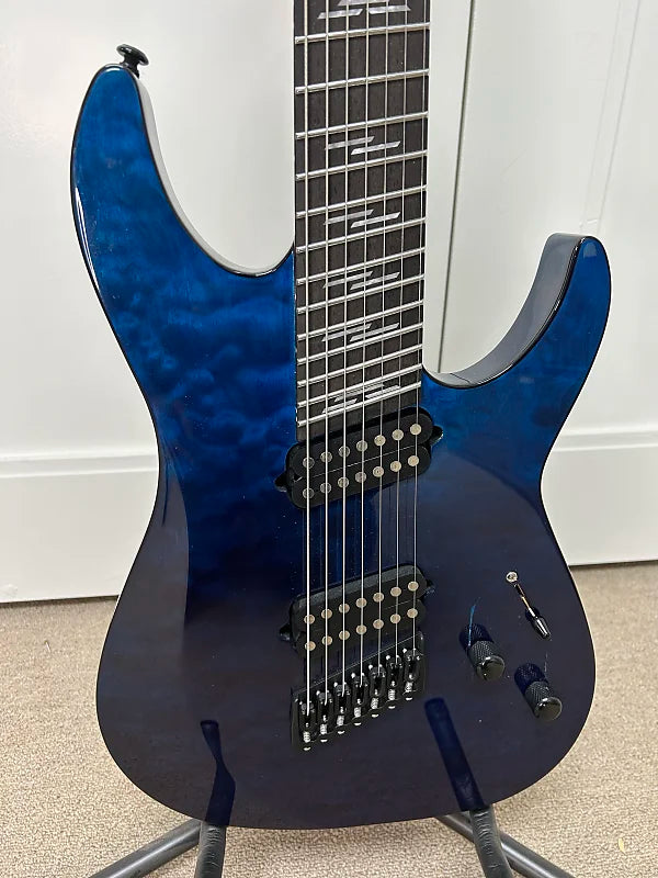 Schecter Reaper-7 Elite Multiscale Seven String Electric Guitar - Deep Ocean Blue