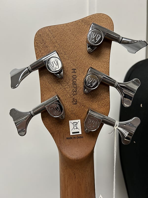 Warwick Alien 5 String Fretless Acoustic Electric Bass - Natural