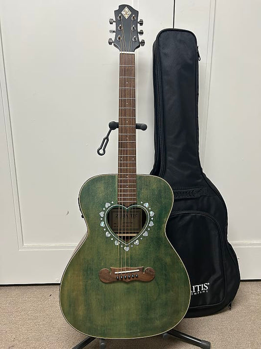 Zemaitis CAF-80H-FGR Acoustic Guitar w/Electronics - Forest Green