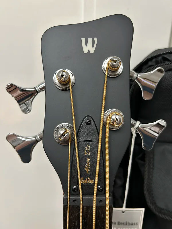 Warwick Alien Rockbass Deluxe 4 String Left Hand Fretless Acoustic Electric Bass - Natural
