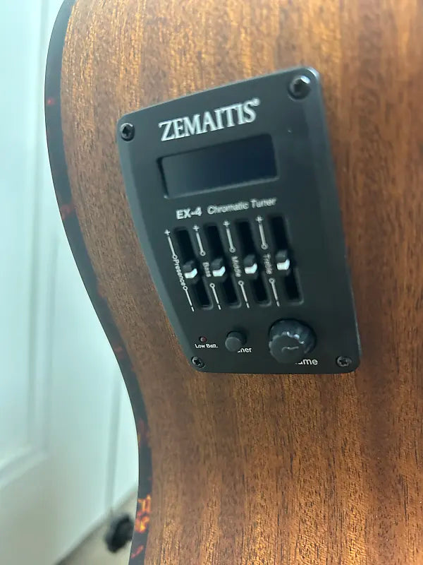 Zemaitis CAF-80H-FRD Acoustic Guitar w/Electronics - Red