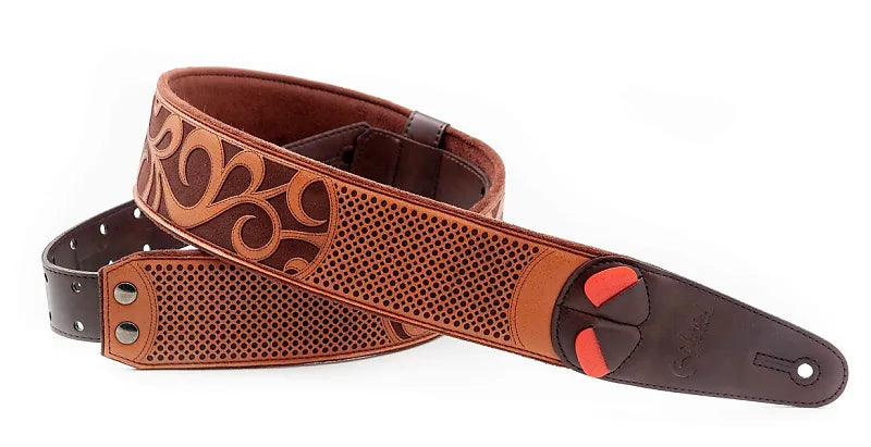 Right On Nashville Light Brown Vegan High Quality Guitar Strap