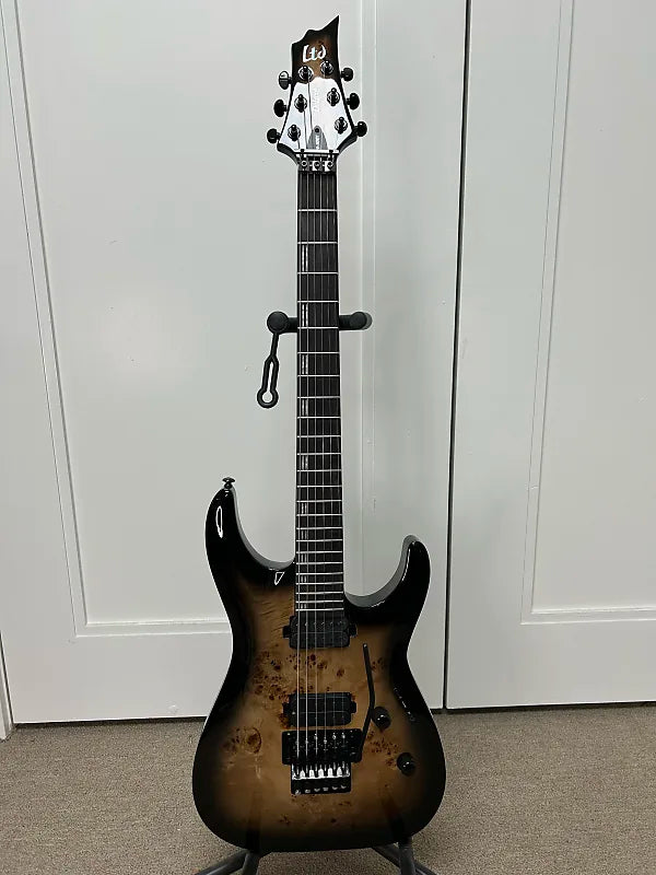 ESP LTD H-1001 FR Electric Guitar - Black Natural Burst
