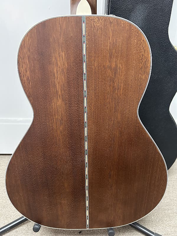 Fender Paramount PS-220E All Mahogany Parlor Acoustic Guitar w/Electronics - Aged Cognac Burst