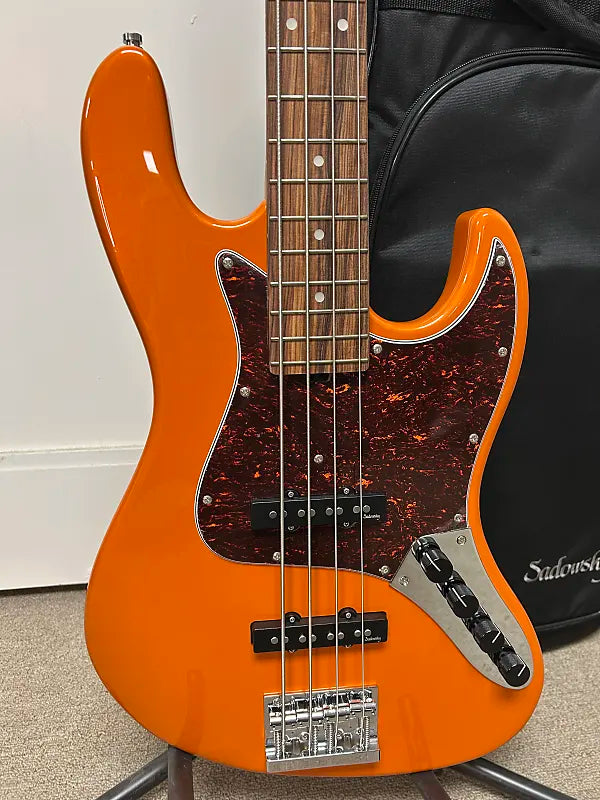 Sadowsky MetroExpress Vintage J/J 4 String Bass w/Morado Fingerboard - Candy Apple Orange