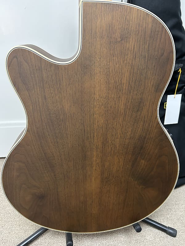 Warwick Alien Rockbass Deluxe Hybrid Thinline 4 String Fretless Acoustic Electric Bass - Natural