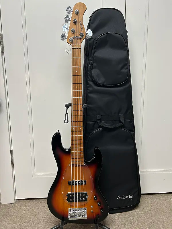 Sadowsky MetroExpress 21 Fret Vintage M/J Bass 5 String Maple Fretboard - Tobacco Sunburst