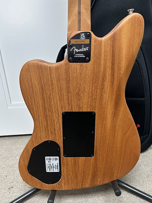 Fender Limited Edition American Acoustasonic Jazzmaster Acoustic Electric Guitar - Shell Pink