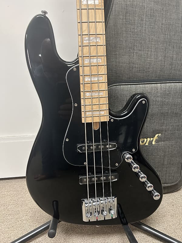 Cort Elrick NJS 4 Four String Electric Bass Guitar - Black