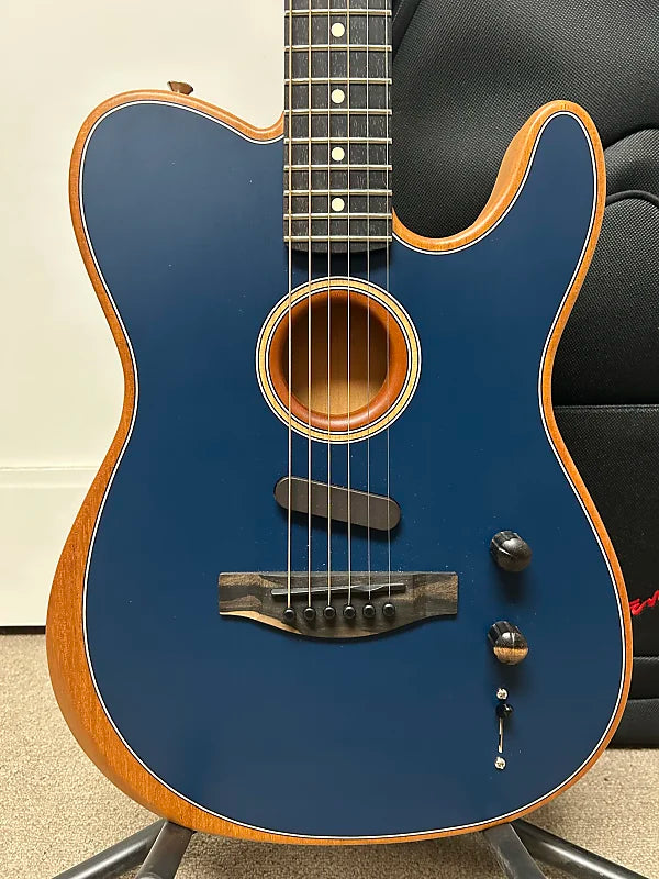 Fender American Acoustasonic Telecaster Acoustic Electric Guitar - Steel Blue