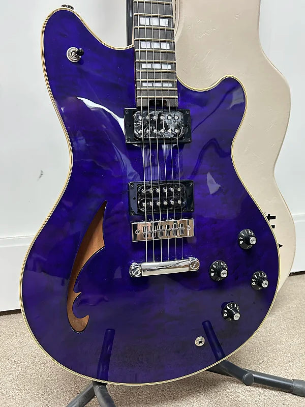 EVH SA-126 Special QM Semi Hollowbody Electric Guitar  - Trans Purple