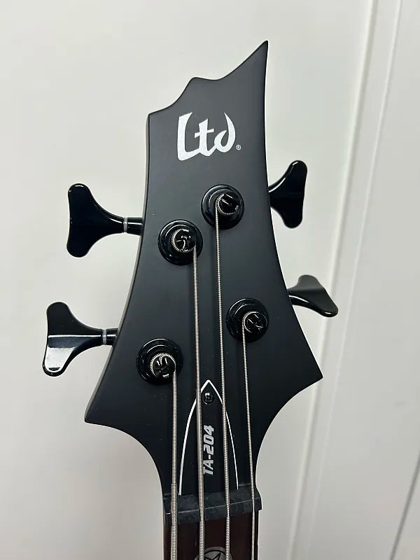 ESP LTD TA-204 FRX Tom Araya Signature Bass - Black Satin