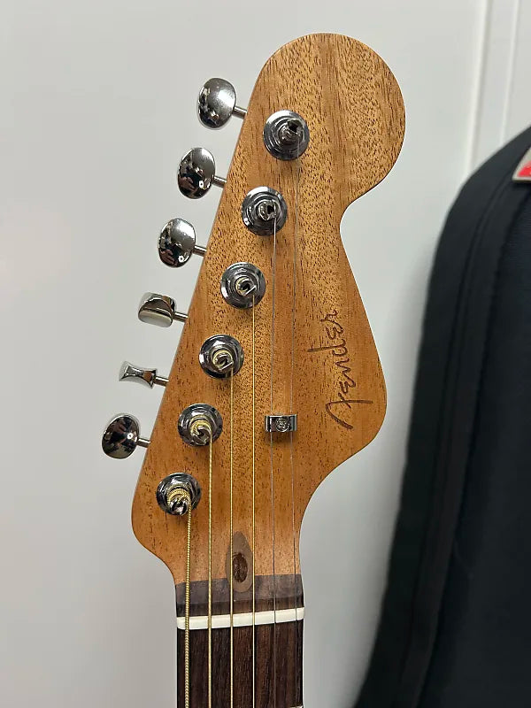 Fender Highway Series Parlor Acoustic Electric Guitar Mahogany Top - All Mahogany